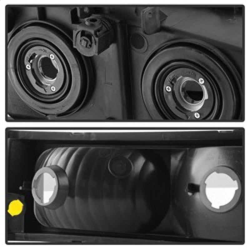SPYDER Xtune Chevy Silverado 2500HD 03-06 Crystal Headlights w/ Bumper Lights HD-JH-CSIL03-AM-BSM-SET 9030253 9030253 Photo - Unmounted