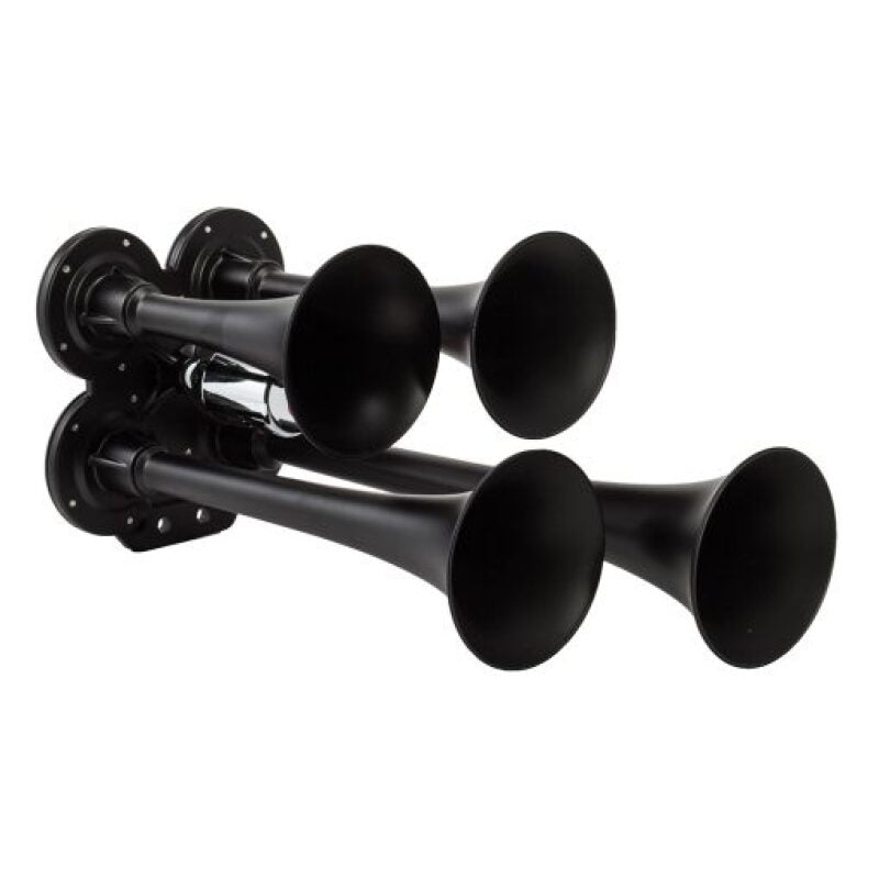 Kleinn Air Horns Kleinn Black Quad Horn/ 12.5In/10In/7.5In/6In - XCR2.0 Coated Zinc Alloy 141-1 141-1 Photo - Primary