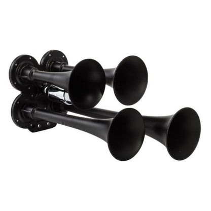 Kleinn Air Horns Kleinn Black Quad Horn/ 12.5In/10In/7.5In/6In - XCR2.0 Coated Zinc Alloy 141-1 141-1 Photo - Primary