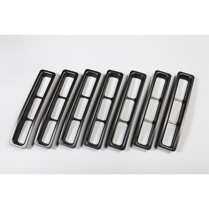 Rugged Ridge Grille Insert Kit, Black; 97-06 Jeep Wrangler TJ 11306.03 Photo - Primary