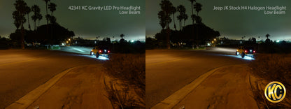 KC HiLiTES 7" Gravity® LED Pro - Single Headlight - SAE/ECE - 40W Driving Beam - Universal / 07-18 Jeep JK 4234 4234 Photo - Primary
