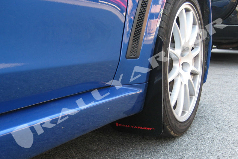 Rally Armor 08+ EVO X UR Mud flap Red logo MF10-UR-BLK/RD User 1