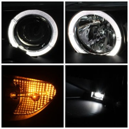 Spyder BMW E46 3-Series 04-06 2 DR Projector Halogen Model- LED Halo Blk PRO-YD-BMWE4604-2DR-HL-BK 5077141 5077141 Photo - Unmounted