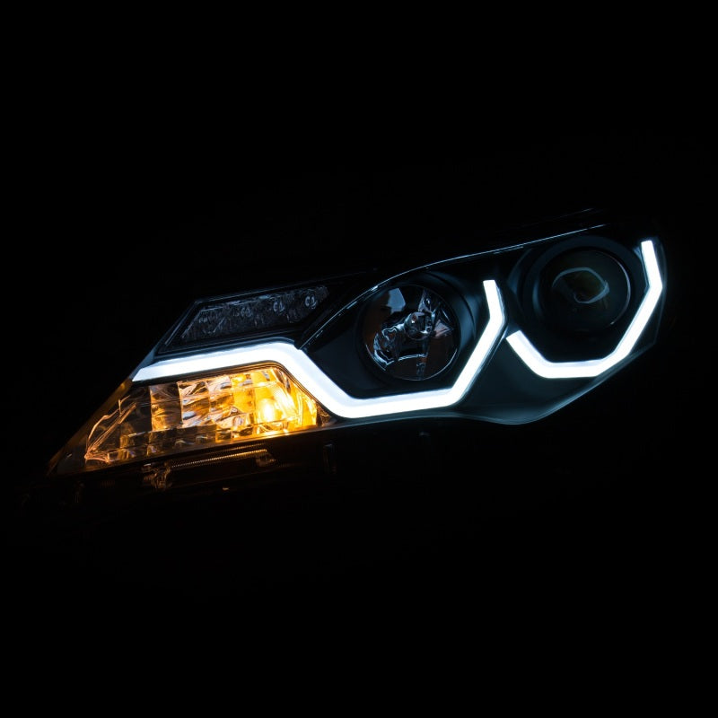 Anzo 2013-2015 Toyota Rav4 Projector Headlights w/ Plank Style Design Black 111332 Photo - Mounted