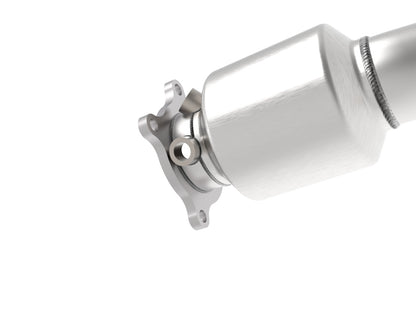 aFe 09-16 Audi A4/A5 (B8) L4-2.0L (t) Twisted Steel 3in. Downpipe - 304 Stainless w/ Cat 48-36410-YC 48-36410-YC Photo - Unmounted