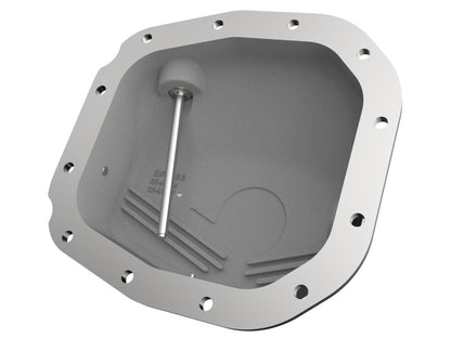 aFe Rear Differential Cover (Black Machined; Pro Series); 15-19 Ford F-150 V6-2.7L (t) (12-Bolt) 46-71181B 46-71181B Photo - Unmounted