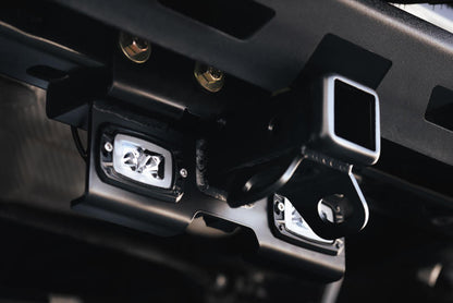 DV8 Offroad 07-21 Jeep Wrangler (JK/JL) Bolt-On Hitch w/ Lights AHJP-01 AHJP-01 Photo - Mounted