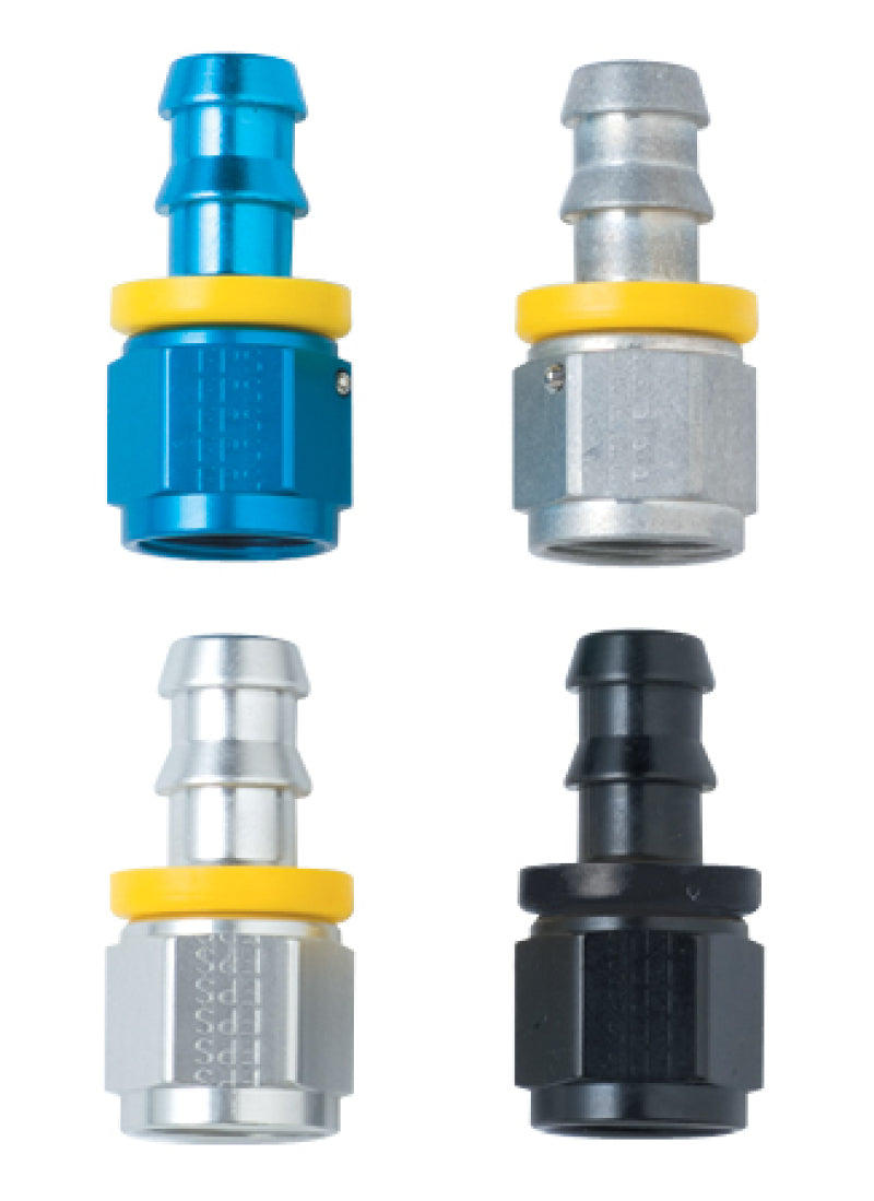 Fragola -6AN Push-Lite End x 1/2 NPT - Black 200124-BL 200124-BL Photo - Primary