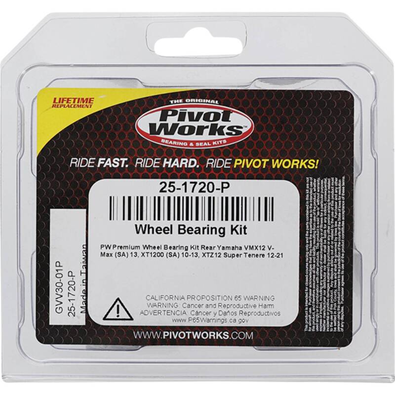 Pivot Works Yamaha Wheel Bearing Kit Premium Bearings 25-1720-P 25-1720-P Photo - Primary