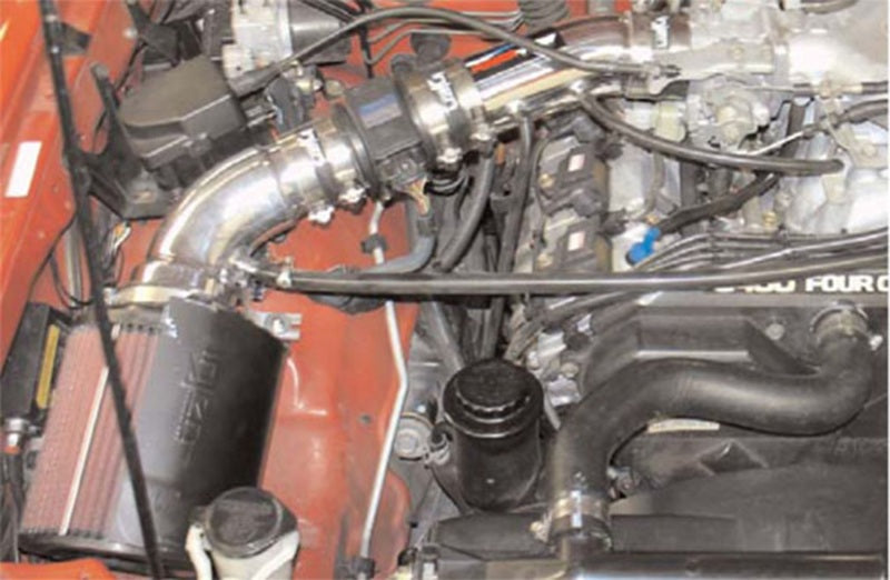 Injen 96-98 4Runner / Tacoma 3.4L V6 only Wrinkle Black Power-Flow Air Intake System PF2050WB PF2050WB Photo - Mounted