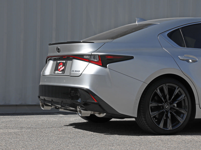 aFe Lexus IS350 14-22 V6-3.5L Takeda Axle-Back Exhaust System- Polished Tip 49-36060-P 49-36060-P Photo - Mounted