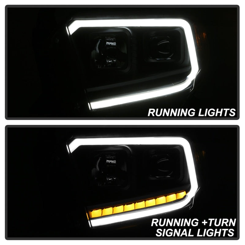 SPYDER xTune 14-17 Toyota Tundra DRL LED Light Bar Projector Headlights - Black (PRO-JH-TTU14-LB-BK) 9043024 9043024 Photo - Unmounted