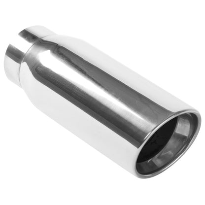 Magnaflow Tip Stainless Double Wall Round Single Outlet Polished 4.5in DIA 3.5in Inlet 12in Length 35232 35232 Photo - Primary