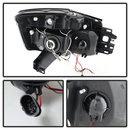 Spyder Nissan Titan 04-14 Projector Headlights LED Halo LED Blk Smke PRO-YD-NTI04-HL-BSM 5078605 5078605 User 1
