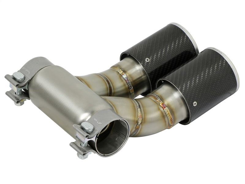 aFe 304 SS EXH Tip Carbon Fiber -  Porsche Cayman S/Boxster S (981) 13-14 49C36413-C Photo - Unmounted