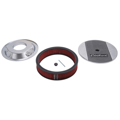 Edelbrock Air Cleaner, Elite II, 14" Diameter with 3" Element, Polished 4266 Photo - out of package