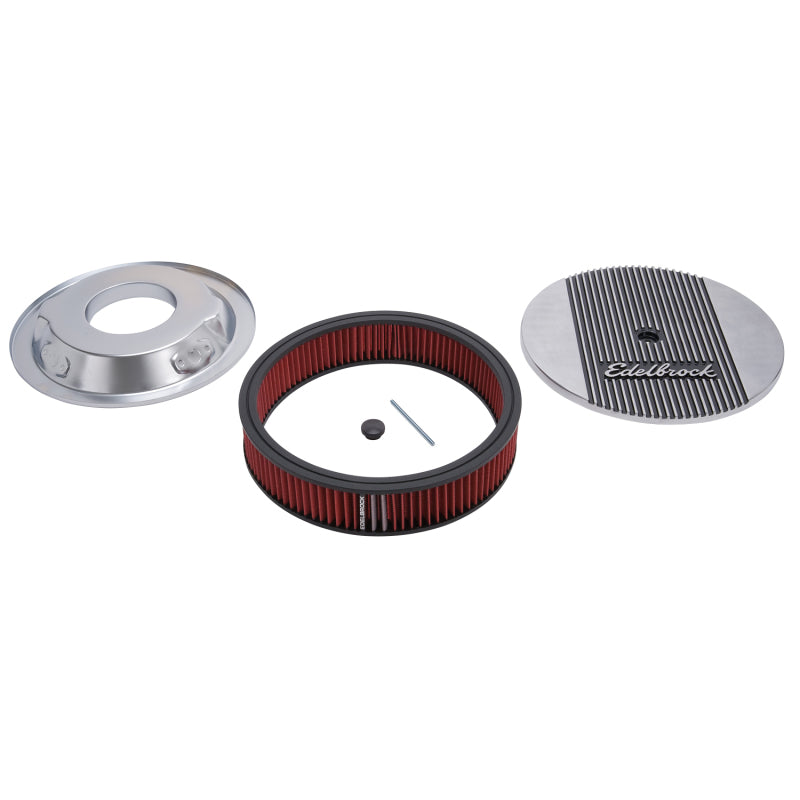 Edelbrock Air Cleaner, Elite II, 14" Diameter with 3" Element, Polished 4266 Photo - out of package