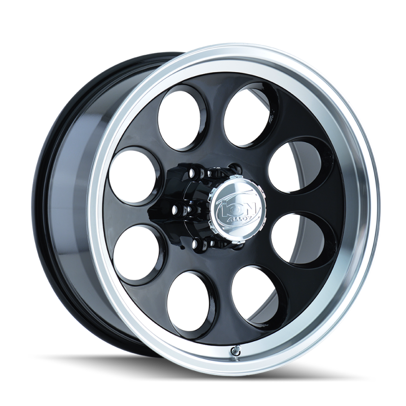 ION Wheels ION Type 171 16x8 / 5x114.3 BP / -5mm Offset / 83.82mm Hub Black/Machined Wheel 171-6865B 171-6865B Photo - Primary