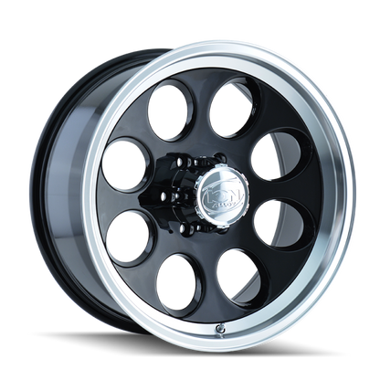 ION Wheels ION Type 171 17x9 / 5x135 BP / 0mm Offset / 87mm Hub Black/Machined Wheel 171-7935B 171-7935B Photo - Primary