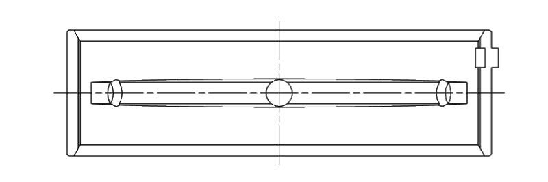ACL Subaru EJ20/EJ22/EJ25 (For Thrust in #5 Position) 0.002mm Oversized High Performance Main Bearin 5M8309HOS2-STD 5M8309HOS2-STD Technical Drawing