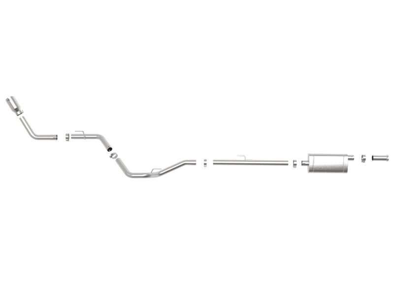 aFe Apollo GT Series 2.5in 409SS 20-21 Jeep Gladiator (JT) V6-3.6L - Polished Tip 49-48089-P 49-48089-P Photo - Unmounted