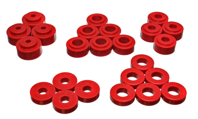 Energy Suspension Body Mount Set Red Chevrolet El Camino All 1968-1972 3.4113R Photo - Primary
