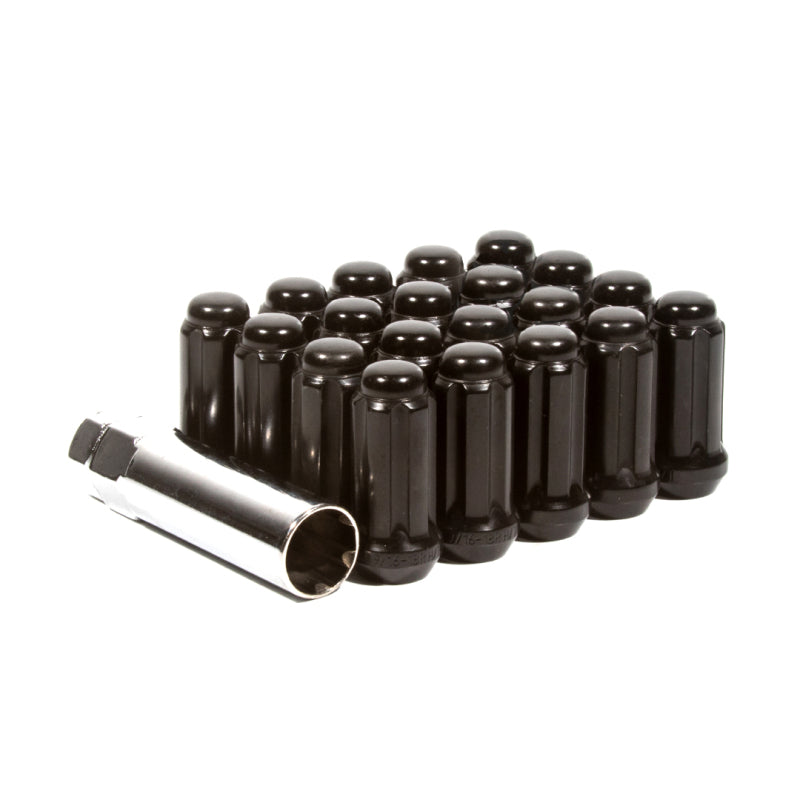 Method Wheels Method Lug Nut Kit - Extended Thread Spline - 12x1.5 - 6 Lug Kit - Black LK-W56015SEB