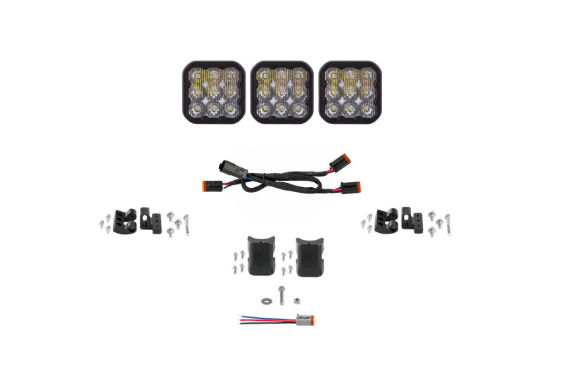 Diode Dynamics SS5 Sport Universal CrossLink 3-Pod Lightbar - White Driving DD7204 DD7204 Photo - Primary