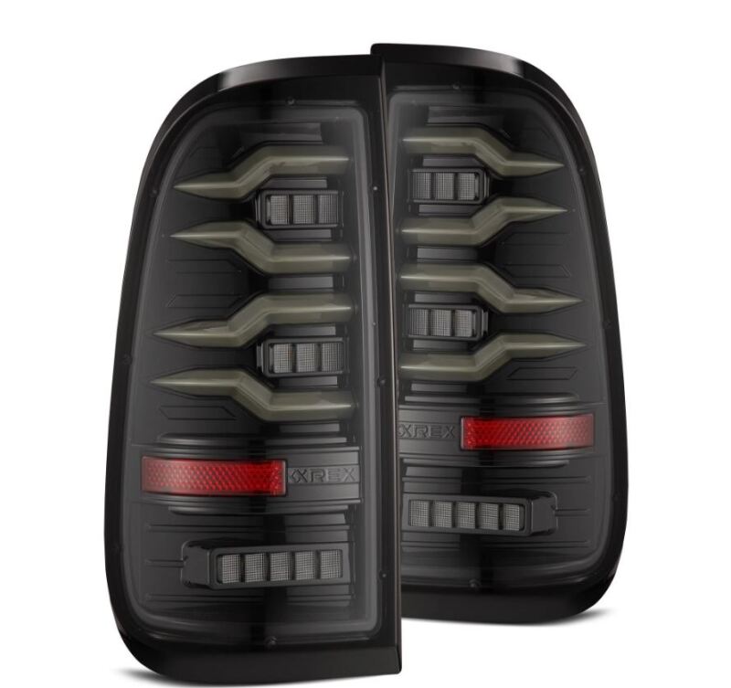 AlphaRex 97-03 Ford F150 / 99-16 Ford F250/F350/F450/F550 LUXX-Series LED Tail Lights - Alpha-Black 658001 658001 Photo - Primary