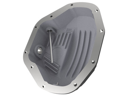 aFe Pro Series Rear Differential Cover Black w/ Machined Fins: Dodge Diese 46-70032 Photo - Unmounted