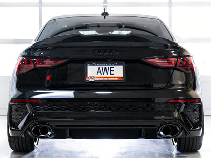 AWE Tuning Audi 22-23 8Y RS3 Cat-Back Track Edition Exhaust System - No Tips 3020-31389 3020-31389 Photo - Mounted