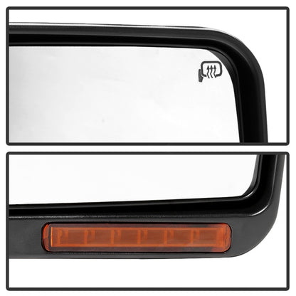 SPYDER xTune 07-14 Ford F-150 Heated Amber Seq LED Signal OEM Pwr Mirrors (Pair) (MIR-03FF07-G2-PW-RAM-SET) 9943171 9943171 Photo - Unmounted