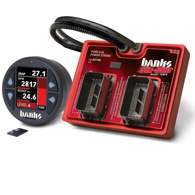 Banks 03-07 Ford F-250/F-350/F-450 6.0L Six-Gun Diesel Tuner w/ iDash-1.8 DataMonster 61454 61454 Photo - Primary