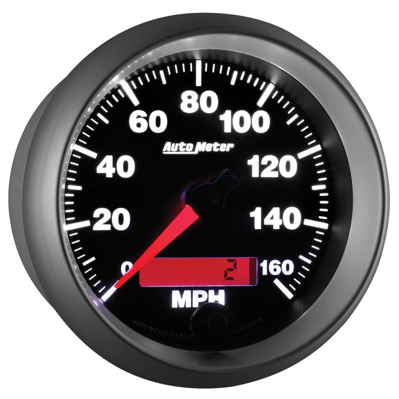 Autometer Gauge, Speedometer, 3 3/8", 160mph, Elec. Programmable, Elite 5688 User 5