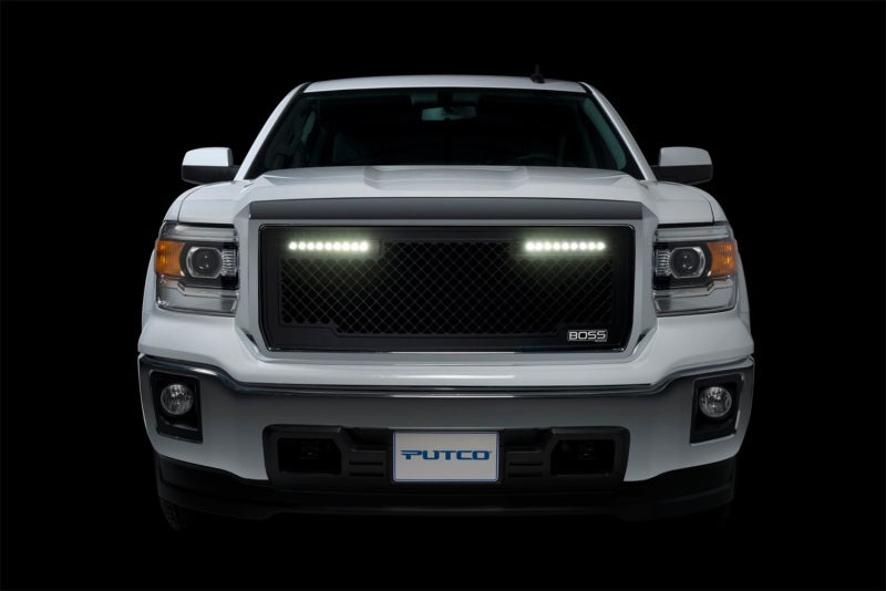 Putco 2015-2017, GMC Sierra HD - Lighted (Qty 2, 10" Luminix Light bars) 270535BL Photo - Mounted
