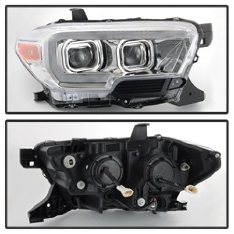 SPYDER xTune Toyota Tacoma 16-18 DRL Light Bar Projector Headlights - Chrome PRO-JH-TTA16-LBDRL-C 9039263 9039263 Photo - Unmounted