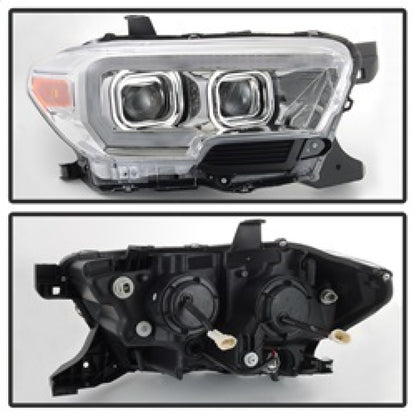 SPYDER xTune Toyota Tacoma 16-18 DRL Light Bar Projector Headlights - Chrome PRO-JH-TTA16-LBDRL-C 9039263 9039263 Photo - Unmounted