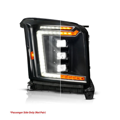ANZO 15-20 GMC Yukon (Incl XL - Factory Halogen Models) Full LED Proj Headlights Black - Pass. Side 111635X-R 111635X-R User 1