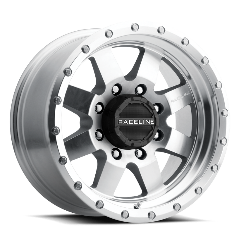 Raceline 935MC Defender 17x9in / 5x127 BP / -12mm Offset / 83.82mm Bore - Machined Wheel 935MC-79050-12 935MC-79050-12 Photo - Primary