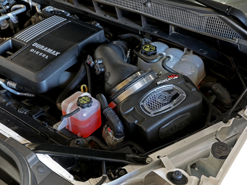 aFe Momentum HD Cold Air Intake System w/Pro 10R Filter 2020 GM 1500 3.0 V6 Diesel 50-70064T 50-70064T Photo - Mounted