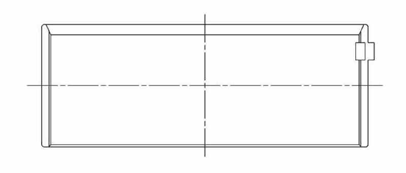 ACL Chev. V8 305-350-400 Race Series Engine Connecting Rod Bearing Set 8B663HD-001 8B663HD-001 Technical Drawing