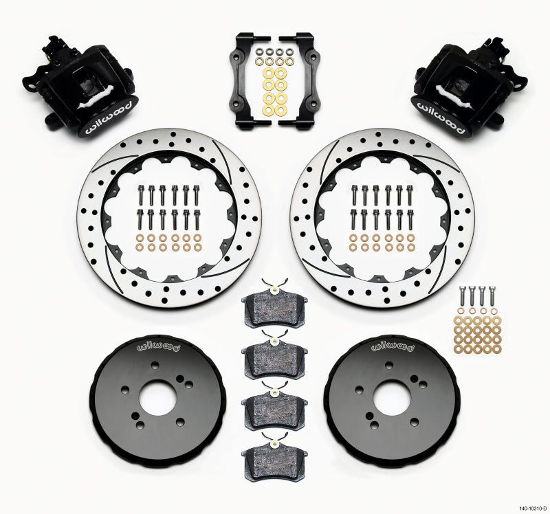 Wilwood Combination Parking Brake Rear Kit 12.88in Drilled Honda S2000 140-10310-D 140-10310-D Photo - Primary