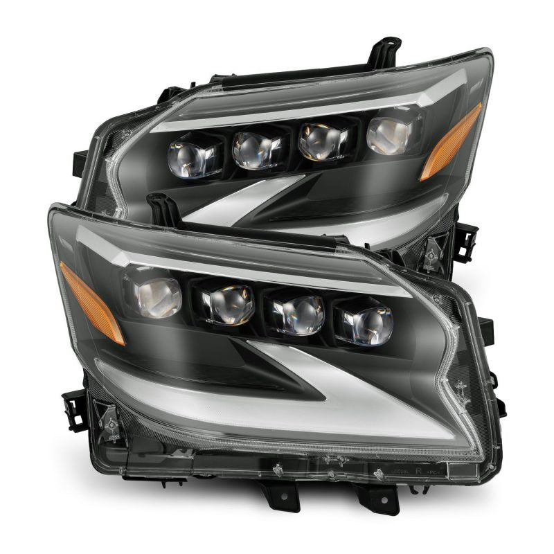 AlphaRex 14-19 Lexus GX 460 NOVA LED Projector Headlights Plank Style Black w/Activ Light/Seq Signal 880300 880300 Photo - Primary
