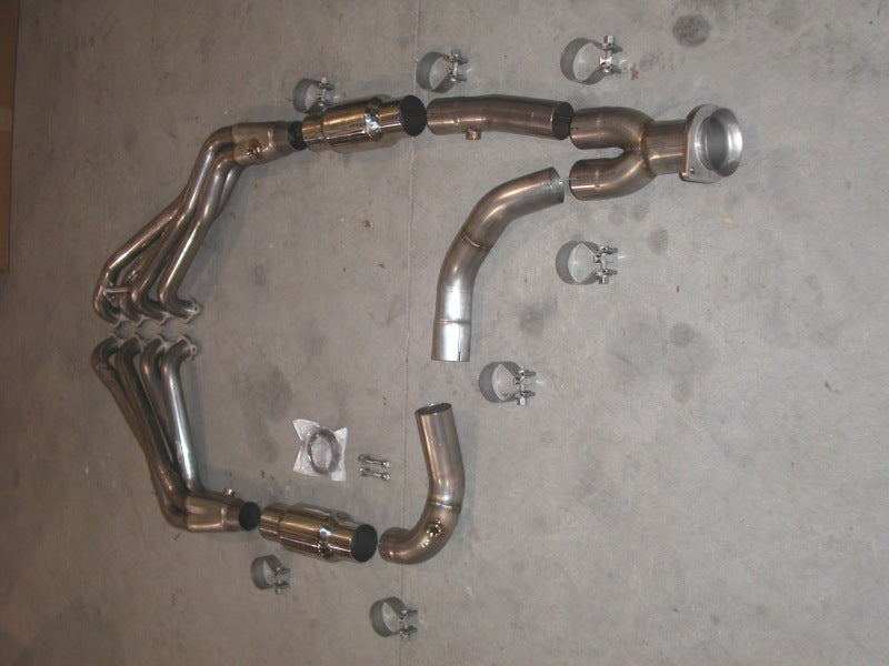 Stainless Works Chevy/GMC Truck 1999-02 Headers 2WD with Converters CT99022WD CT99022WD Photo - Primary