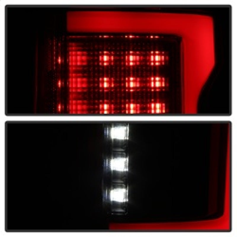 Spyder 15-18 Ford F-150 LED Tail Lights (w/Blind Spot) - Black Smoke (ALT-YD-FF15015BS-LBLED-BSM) 5085337 5085337 Photo - Unmounted