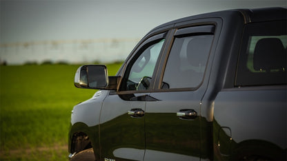 EGR 2019 Dodge Ram 1500 Crew Cab Tape-On Window Visors Set of 4 - Dark Smoke 642951 642951 Photo - Mounted