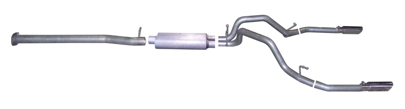 Gibson 08-09 Chevrolet Silverado 1500 LS 4.8L 3in Cat-Back Dual Split Exhaust - Stainless 65627 65627 Photo - Primary