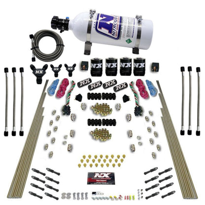 Nitrous Express 8 Cyl Dry Direct Port Dual Stage 4 Solenoids Nitrous Kit (200-600HP) w/5lb Bottle 93106-05 93106-05 Photo - Primary