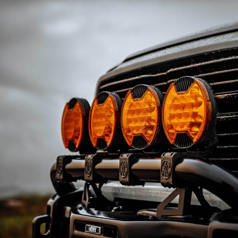 KC HiLiTES SlimLite 8in. LED Light Shield Driving (Shield Only) - Amber 5211 5211 Photo - lifestyle view