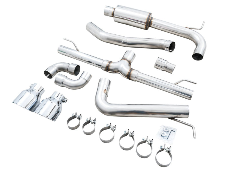 AWE Tuning AWE 2022 VW GTI MK8  Track Edition Exhaust - Chrome Silver Tips 3020-32658 3020-32658 Photo - out of package